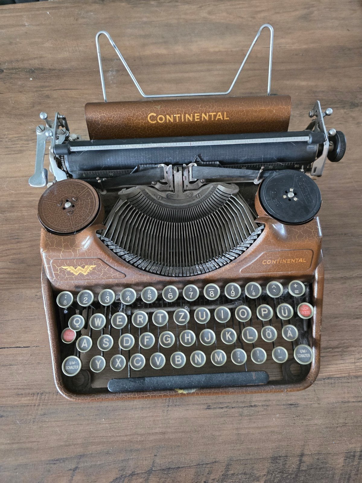 Contintal draagbare typemachine uit 1937, Diversen, Typemachines, Ophalen, Gebruikt