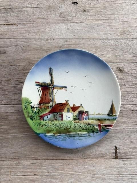 Oud wand bord, Ophalen of Verzenden