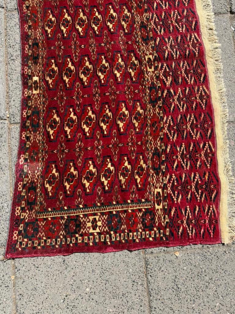 Turkaman Perzische Klein tapijt ( small carpet ) 120 x 99 cm, Gebruikt, Wol, NA, NA