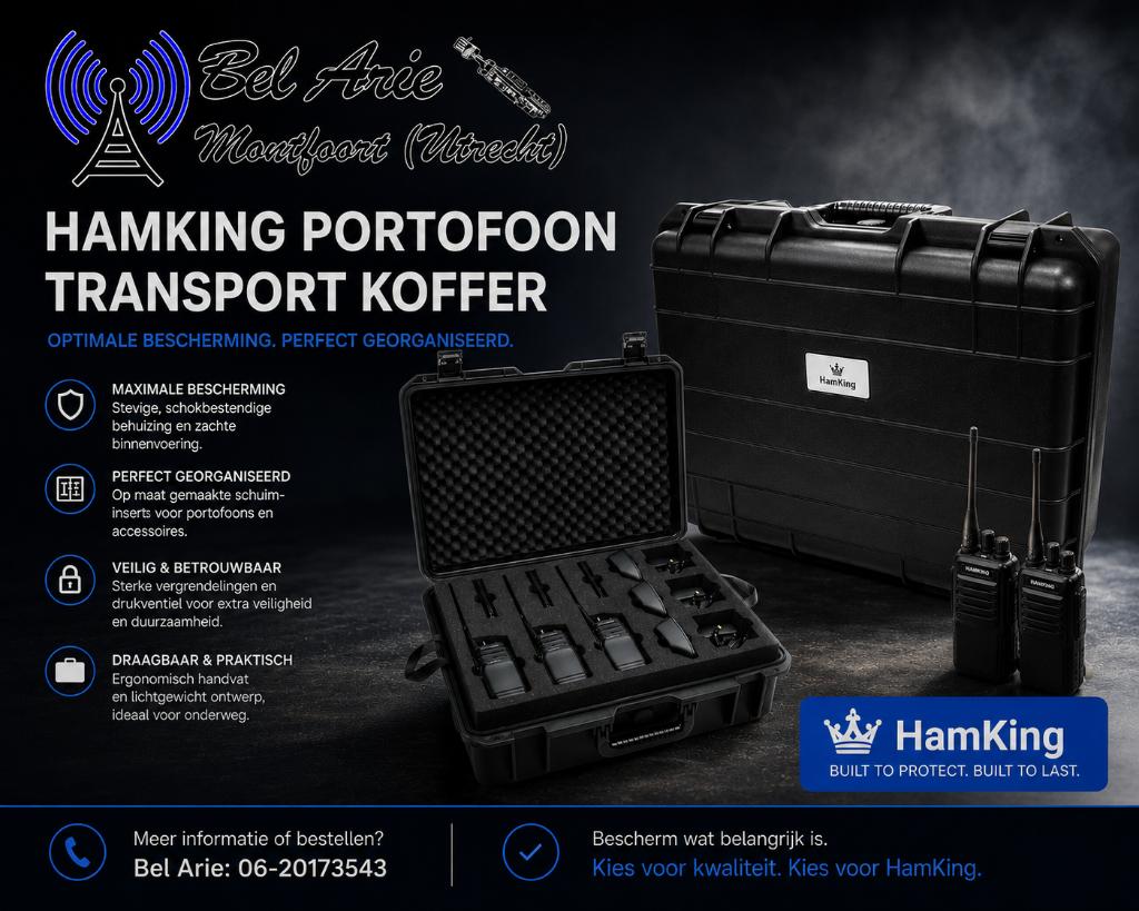 HamKing - Apparatuurkoffer XL Ook met porto's leverbaar MP, Ophalen, Nieuw, Minder dan 2 km, Toebehoren