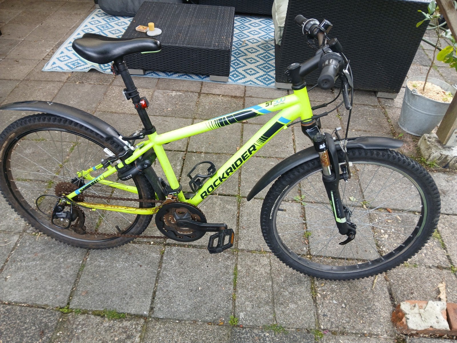 Rockrider kinderfiets 24 inch - Recent onderhoud gehad, Ophalen, Gebruikt, 20 inch of meer, Overige merken
