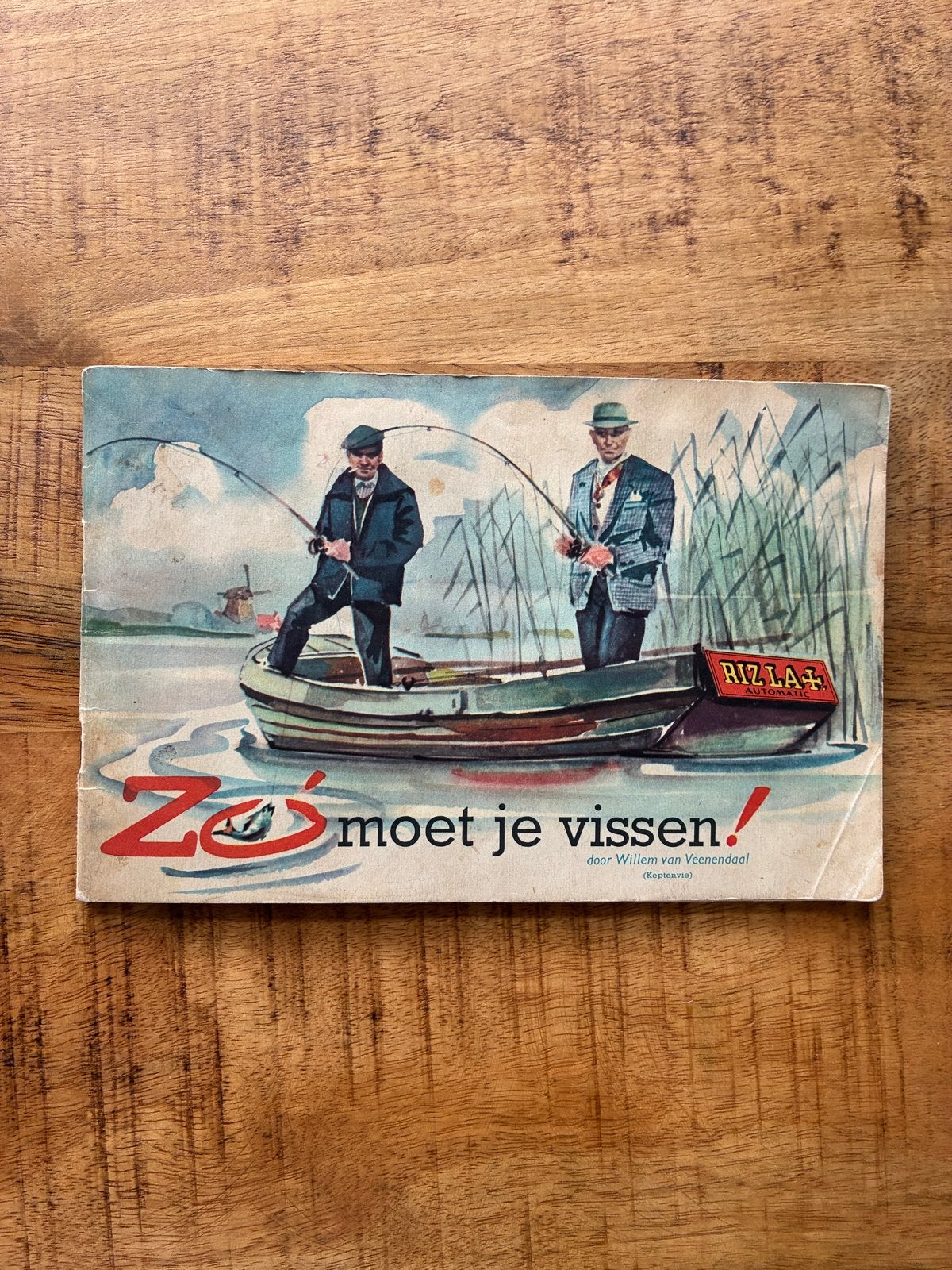 Vintage Rizla Visgids: Zo moet je vissen! (1950s), Ophalen of Verzenden, Gelezen, Watersport en Hengelsport