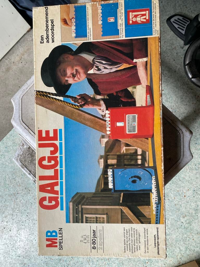 Retro Galgje MB Spellen - Gebruikte Staat, Ophalen of Verzenden, Gebruikt, Overige typen