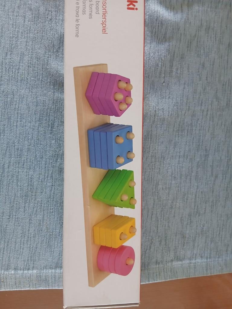 Goki Houten Vormensorteerspel - Assorting Board, Ophalen of Verzenden, Nieuw, Bouwen
