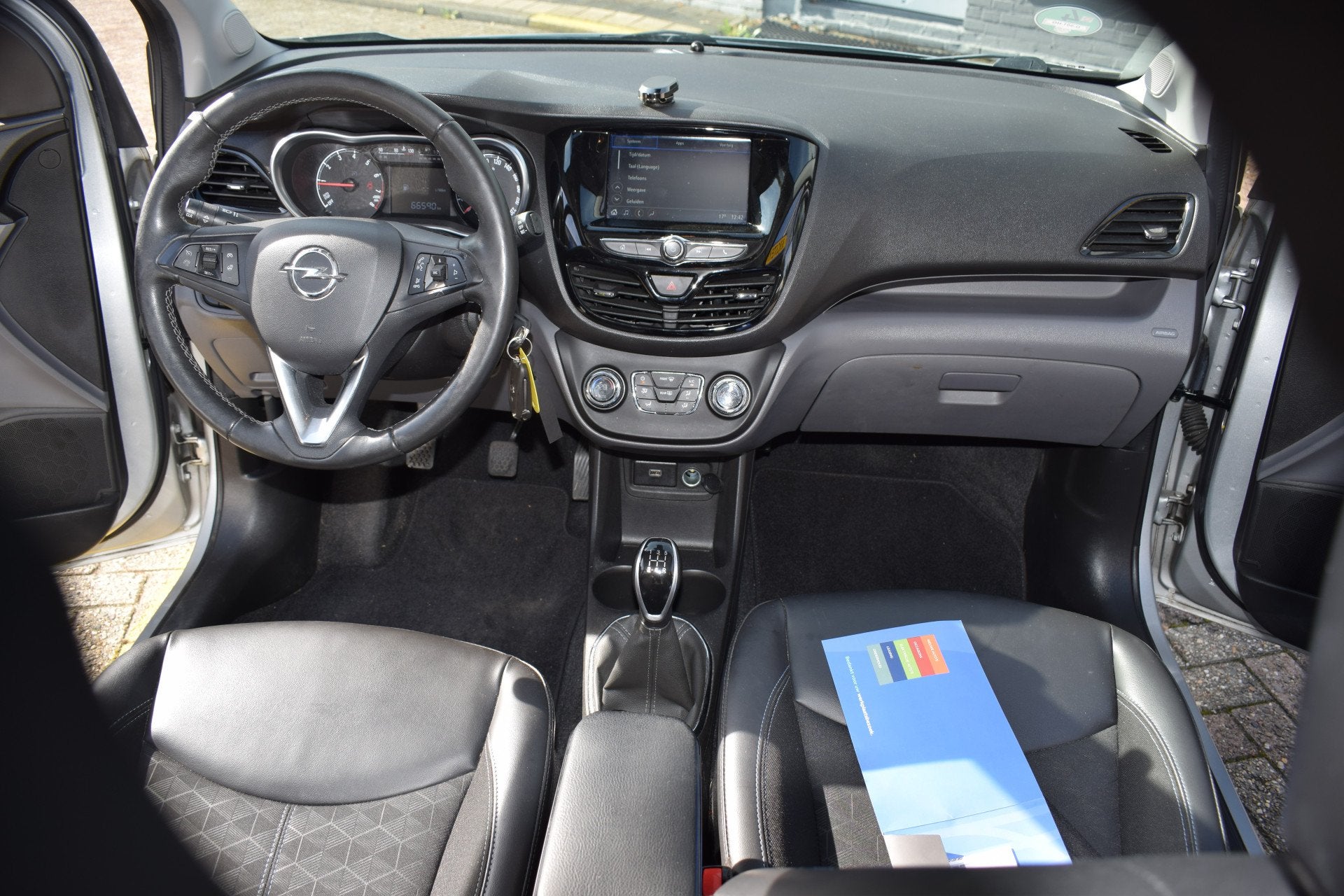 Opel KARL 1.0 ecoFLEX Innovation (bj 2019), Gebruikt, Euro 6, Leder en Stof, Origineel Nederlands