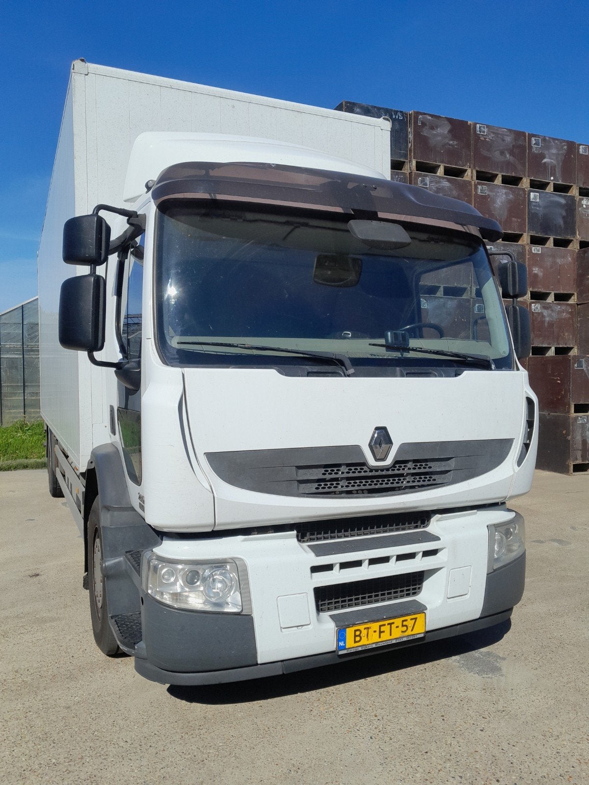 Renault 280-18 Premium vrachtwagen met laadklep, Auto's, Euro 5, Renault, Wit, Grijs