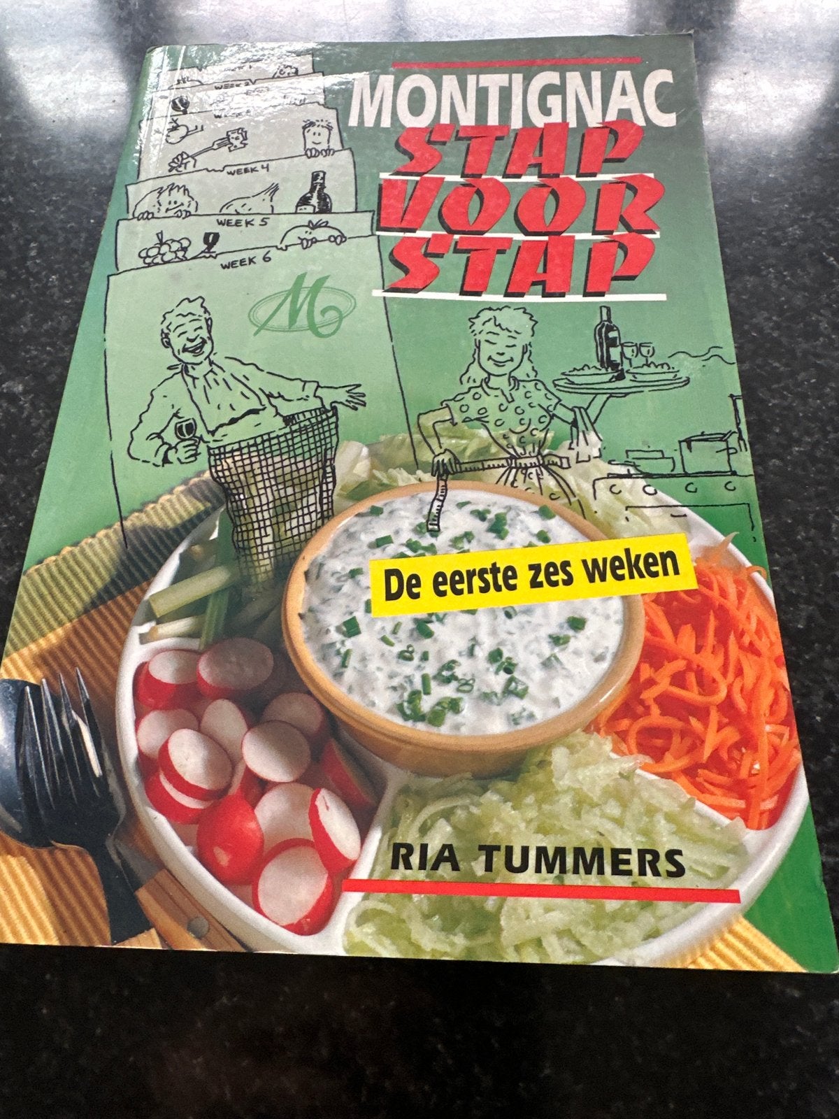 Montignac Stap Voor Stap: De Eerste Zes Weken - Ria Tummers, Boeken, Gelezen, Hoofdgerechten, Ophalen of Verzenden, Gezond koken