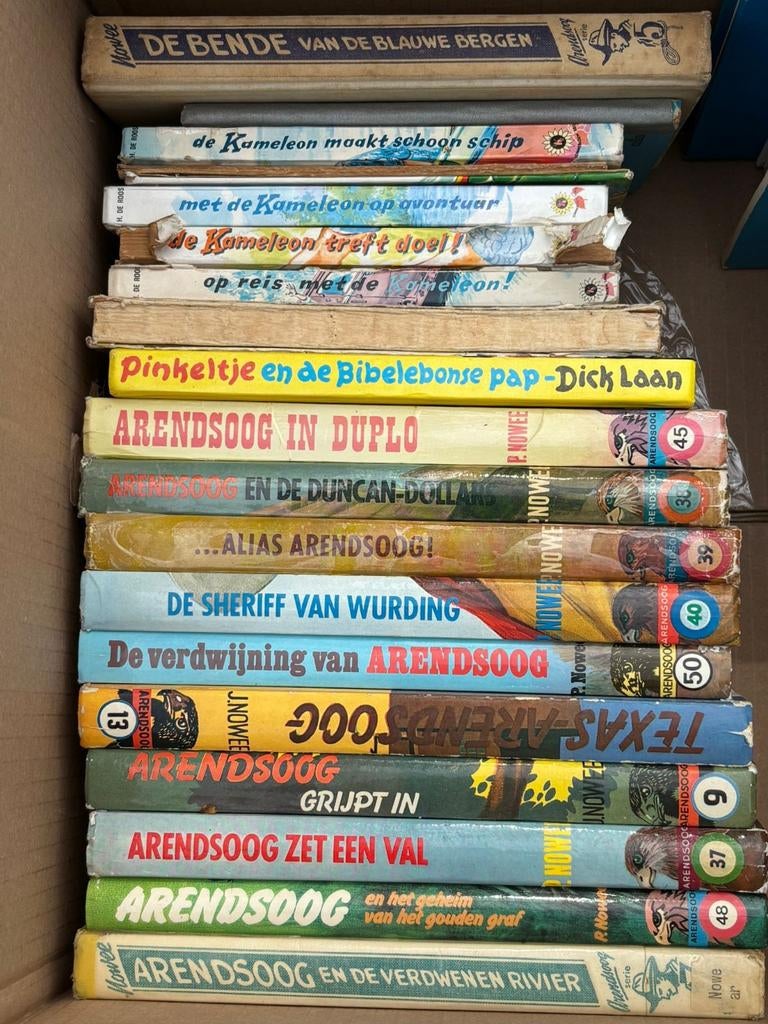 Doos vol oude boeken - Jeugdboeken en meer, Ophalen, Gelezen