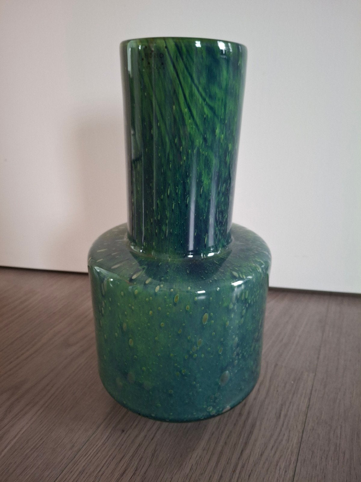 Fidrio vaas, 37cm hoog, groen glas, Ophalen, Minder dan 50 cm, Groen, Glas