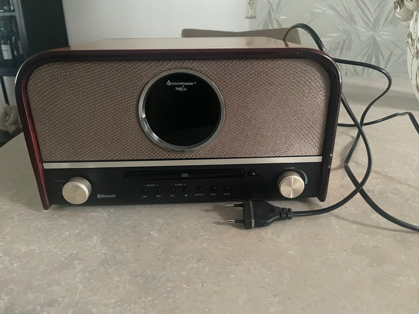 Soundmaster NR850 Retro Radio met DAB+, CD & Bluetooth, Ophalen of Verzenden, Gebruikt, Radio, Met cd-speler