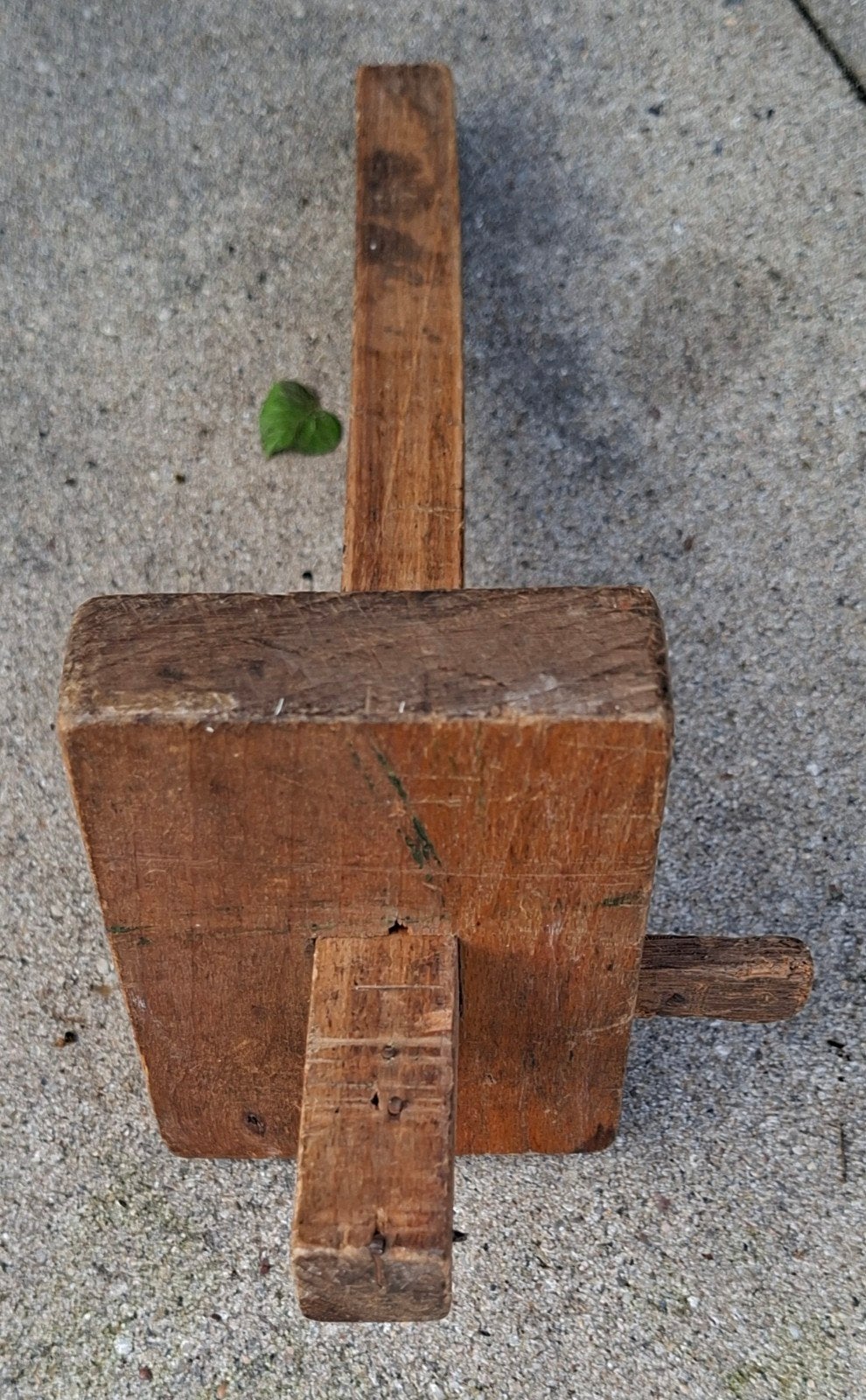 Antieke houten kruishout voor houtbewerking, Ophalen of Verzenden