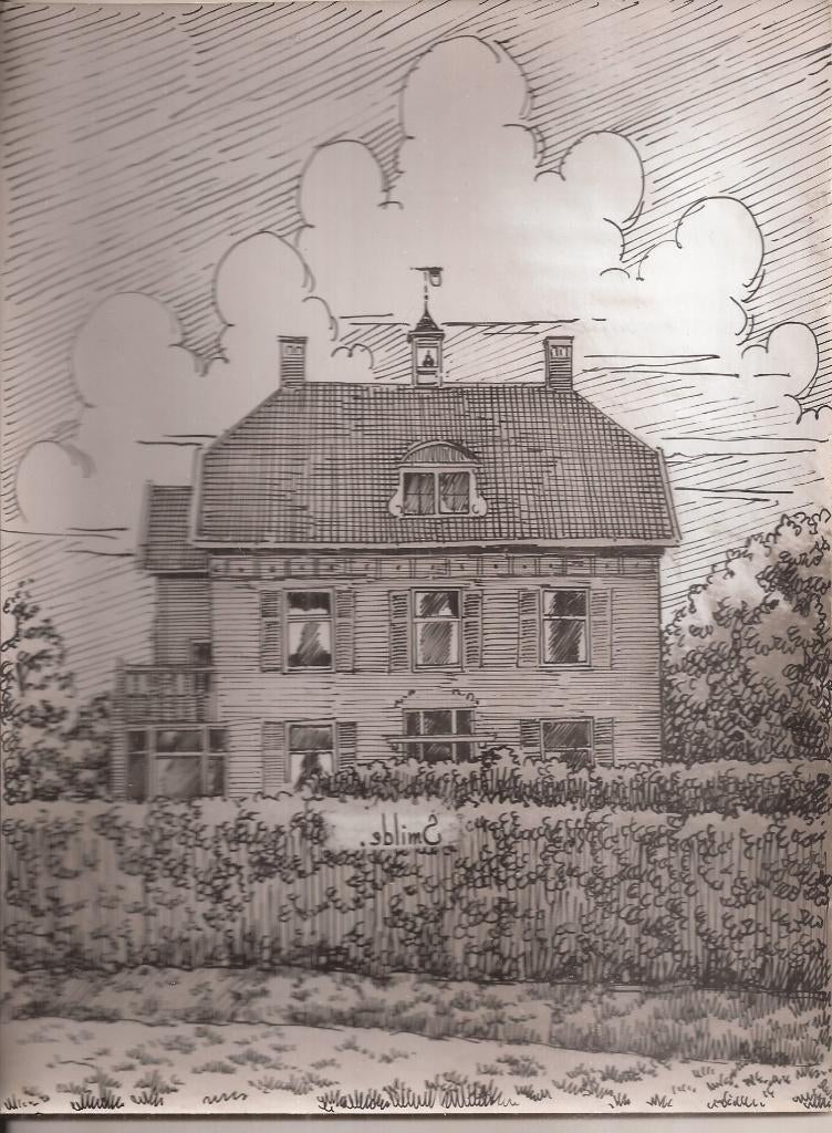 Smilde Herenhuis 1948 Tekening Sievers, Ophalen of Verzenden
