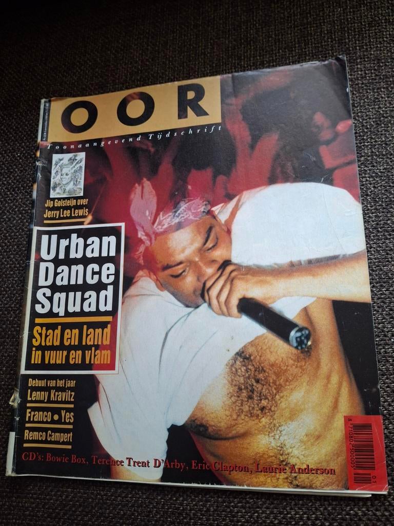 Oor muziektijdschrift 1989 Urban Dance Squad, Boeken, Ophalen of Verzenden, Gelezen, Muziek, Film of Tv