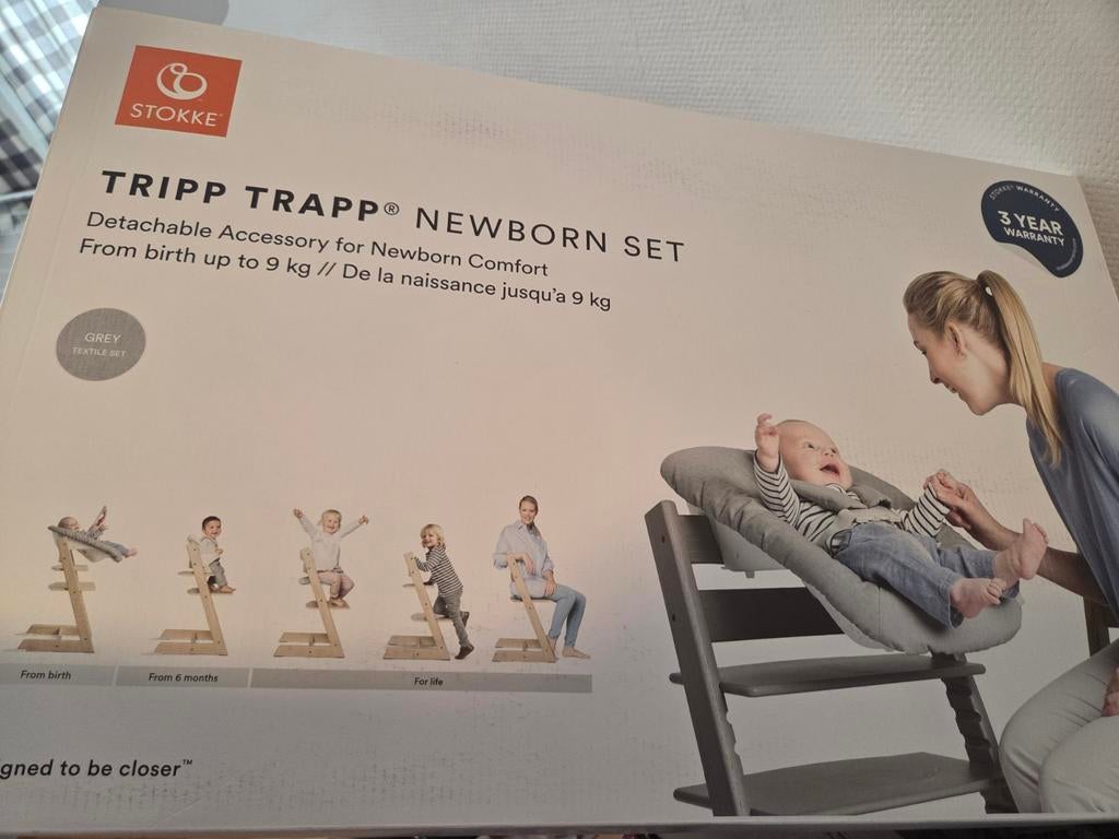 Stokke Tripp Trapp Newborn Set Grijs, Ophalen, Zo goed als nieuw