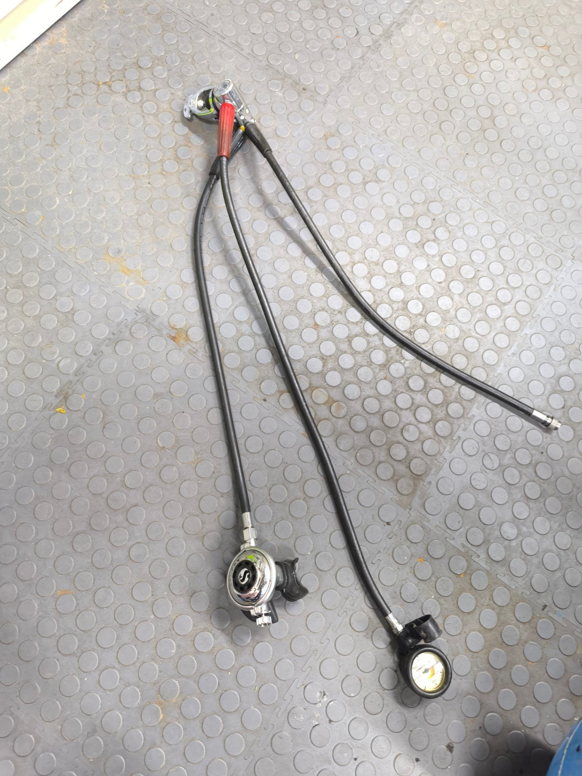 Scubapro duikregelaar set met manometer, Ophalen of Verzenden, Gebruikt