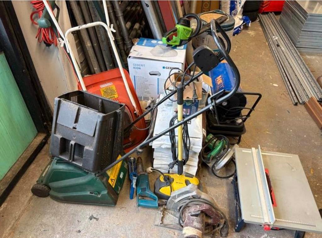 Grote partij Gereedschap: Schuurmachine,Slijptol,Grasmaaiers, Ophalen of Verzenden, Boormachine