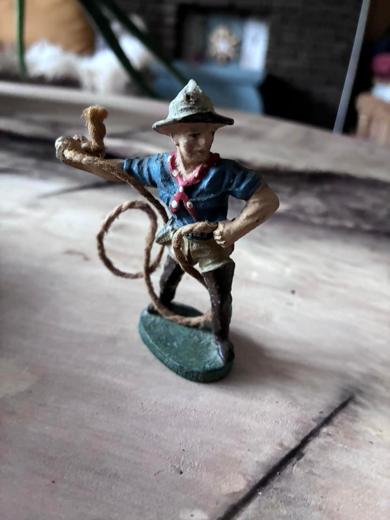 Elastolin cowboy met lasso, Ophalen of Verzenden
