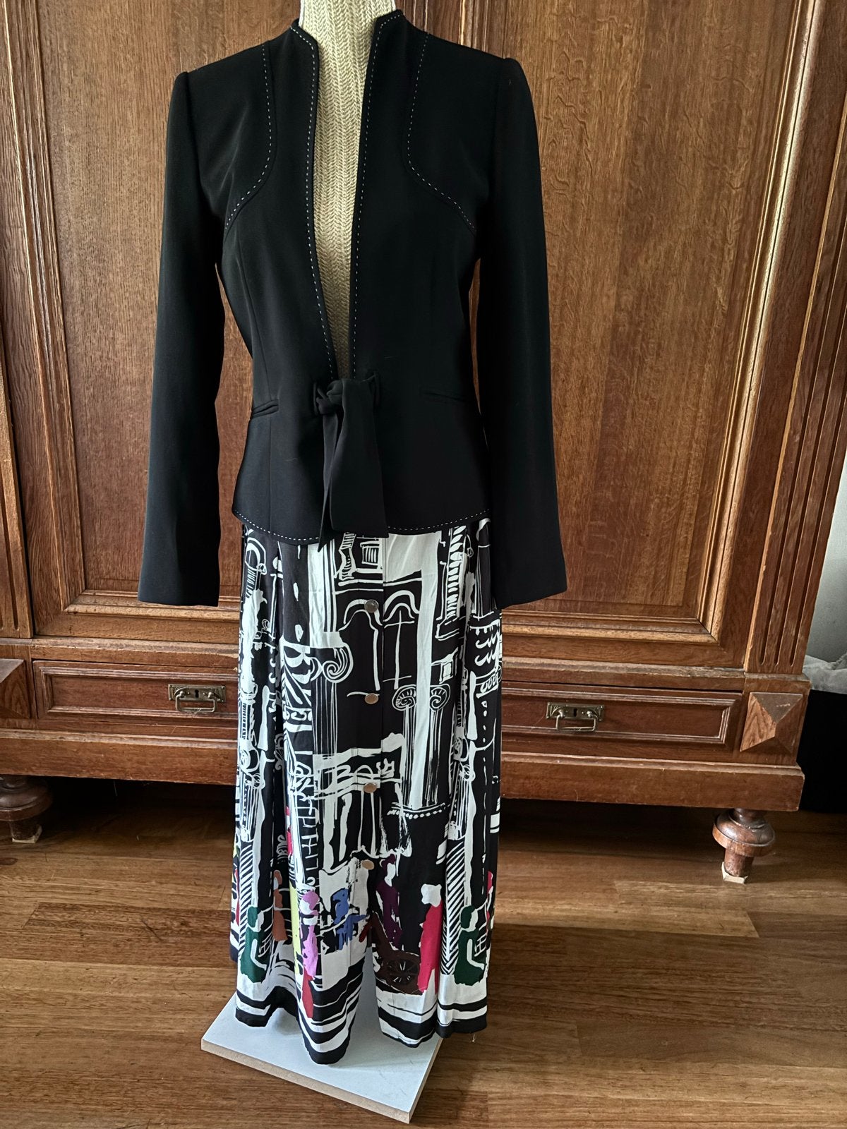 Caroline Biss rok met abstracte print, maat 40, Kleding | Dames, Maat 38/40 (M), Meerkleurig, Nieuw, Ophalen of Verzenden