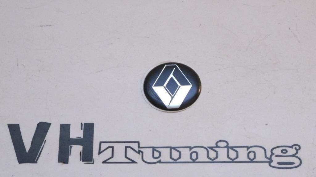 Renault 3D logo zelfklevend 40mm, Ophalen of Verzenden