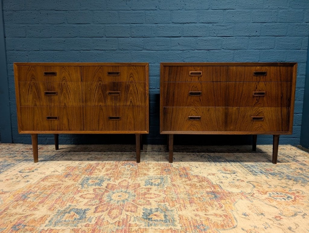 Vintage ladekasten | nachtkasten 2x, Lyby Møbler, jaren '60, Huis en Inrichting, Ophalen, Gebruikt, 50 tot 100 cm, Minder dan 100 cm