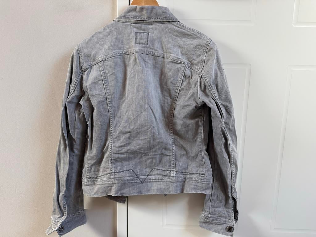 Hugo Boss Orange spijkerjas grijs maat S, Ophalen of Verzenden, Gedragen, Maat 36 (S), Grijs