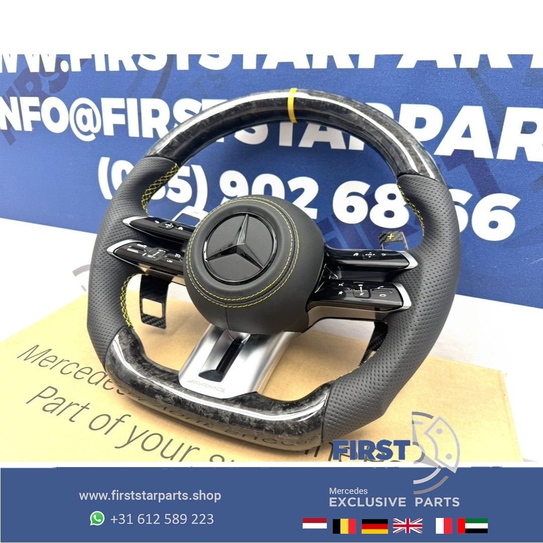 2022 FORGED CARBON AMG STUUR W177 W118 W205 W213 W253 W223 W, Auto-onderdelen, Gebruikt, -, Ophalen of Verzenden, -