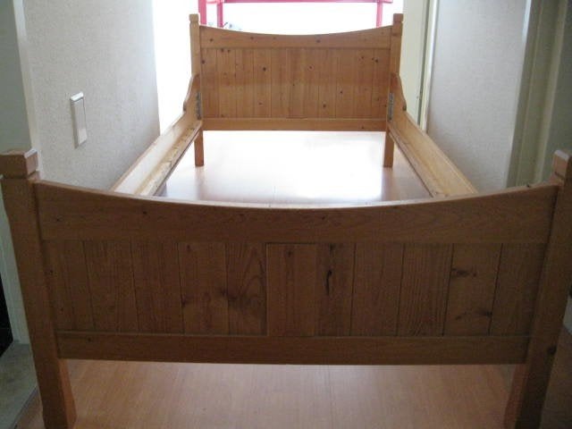 bed incl. lattenbodem, Ophalen, Gebruikt, 90 cm, Eenpersoons