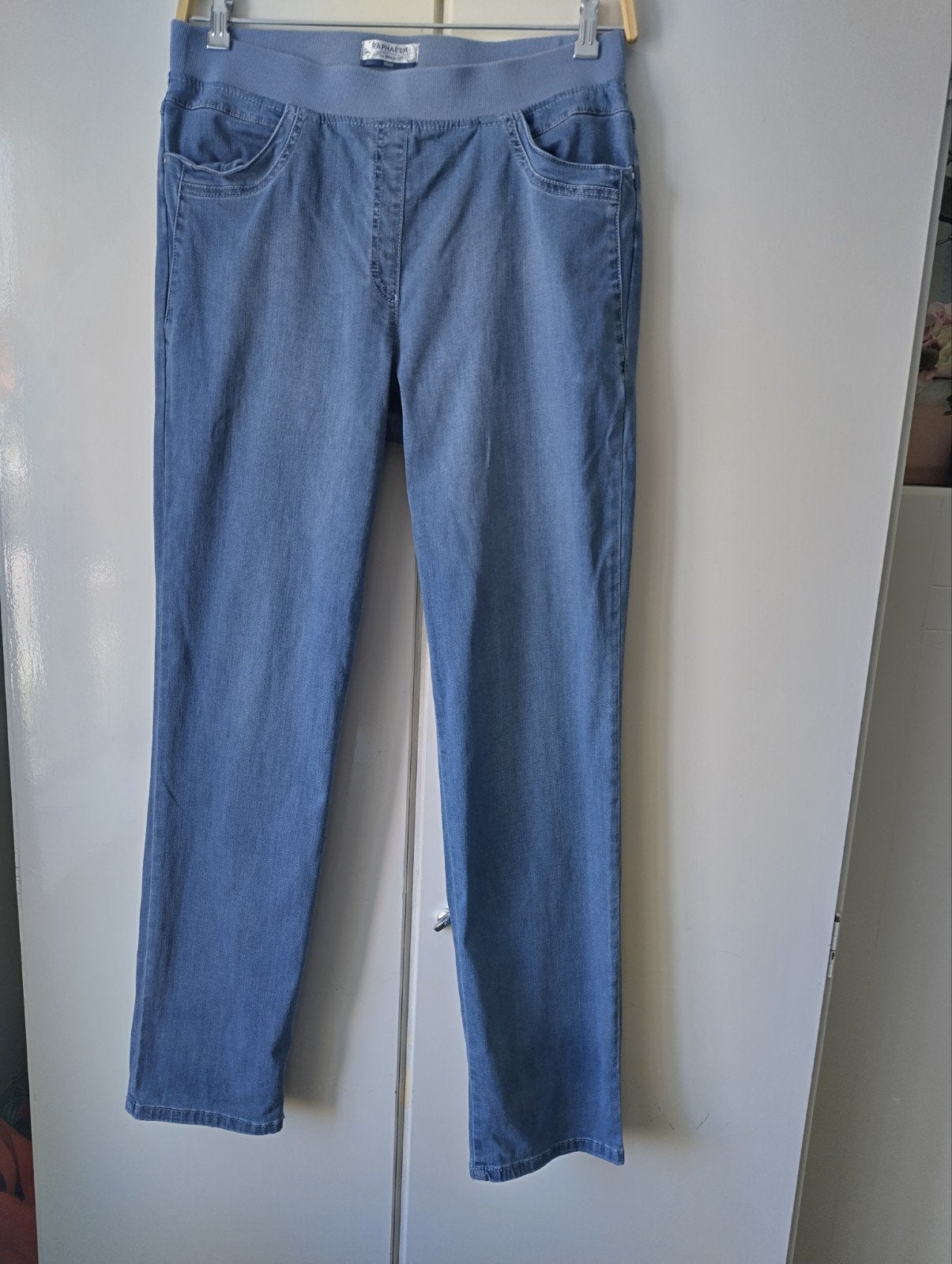 Zomer spijker broek van BRAX  RAPHAELA maat 42 zeer goed, Blauw, Zo goed als nieuw, W33 - W36 (confectie 42/44), BRAX