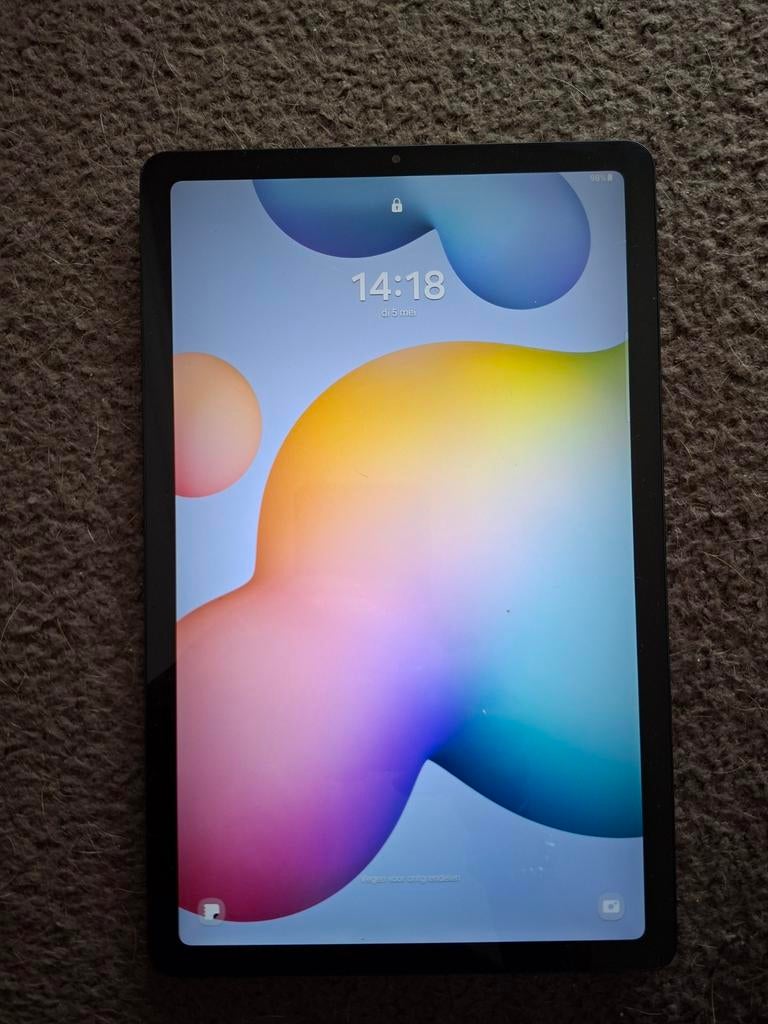 Samsung tablet S6 Lite ZGAN 128GB met oplader, Ophalen of Verzenden