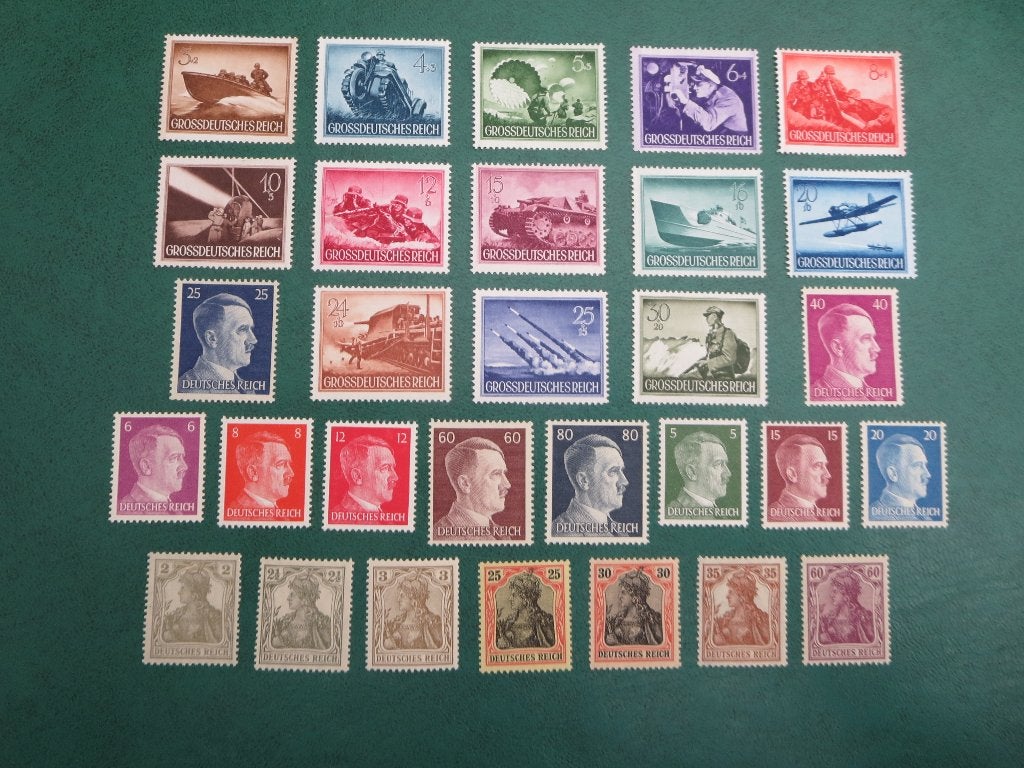 Duitse Rijk  Wehrmacht  Hitler + Germania zegels, Ophalen of Verzenden, Duitse Keizerrijk, Postfris
