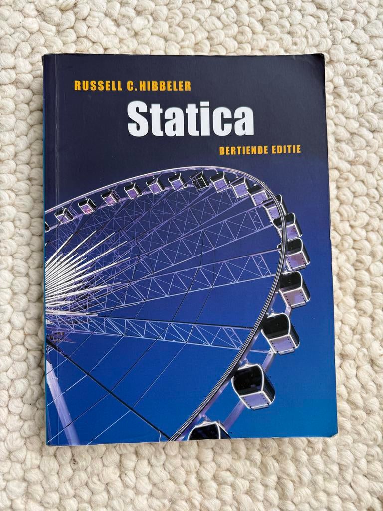 Statica 13e editie - Russell C. Hibbeler (9789043030229), Boeken, Ophalen of Verzenden, Beta, Gelezen, HBO