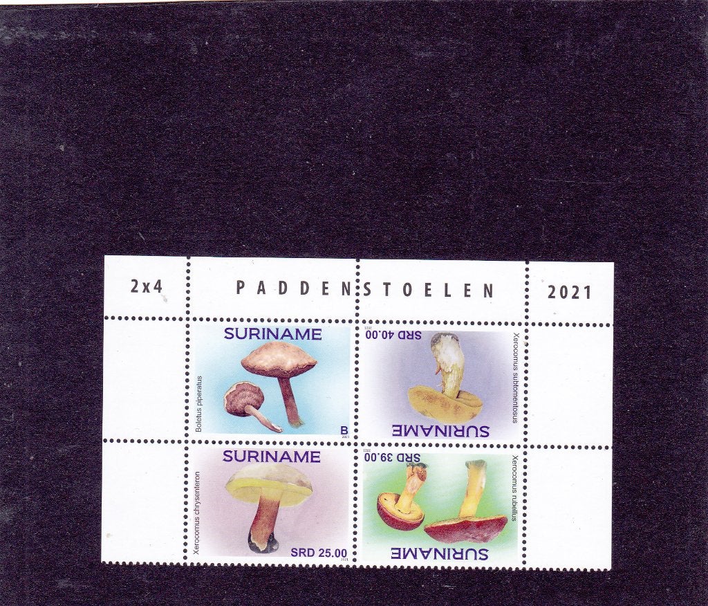 Suriname 2676/79 Paddestoelen 2021 (443), Verzenden, Postfris