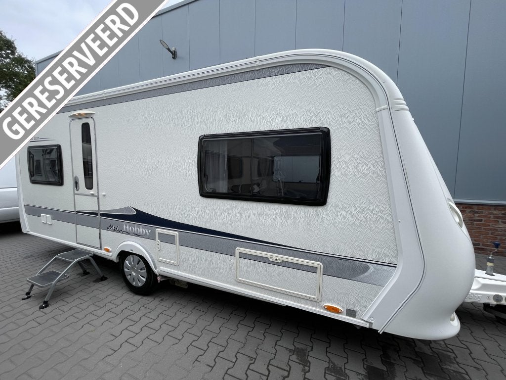 Hobby De Luxe 540 UL / aparte bedden / voortent / mover, Caravans en Kamperen, Caravans, Rondzit, Hobby, Bedrijf, 6 tot 7 meter