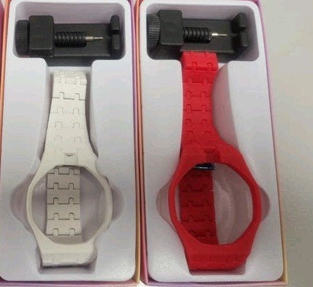 Ceramic kunstof carbon fiber wristband RoyalPop Swatch Strap, Ophalen, Nieuw