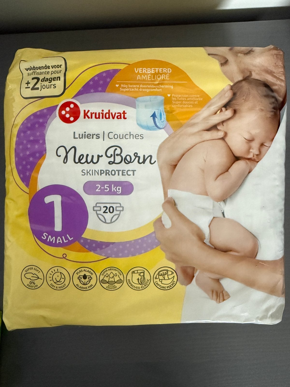 Newborn luiers Kruidvat maat 1, Ophalen of Verzenden, Nieuw, Overige typen