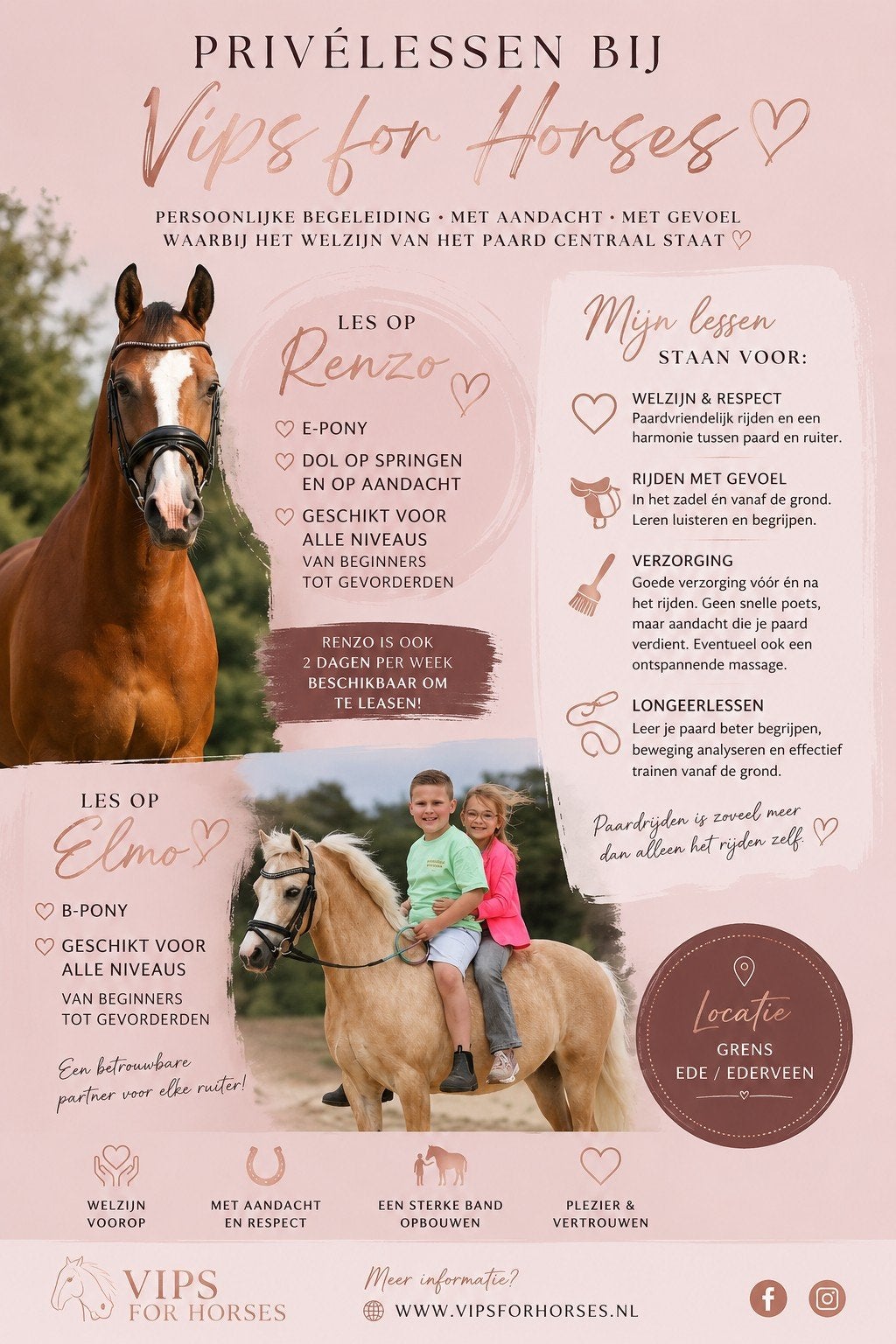 Pony lessen en lease
