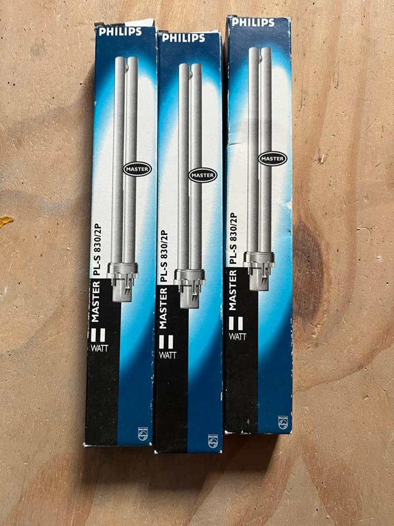 3x Philips Master PL-S 830/2P Lampen, Ophalen of Verzenden, Zo goed als nieuw