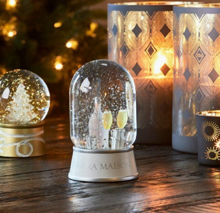 riviera maison snow globe 45%, Ophalen of Verzenden, Nieuw