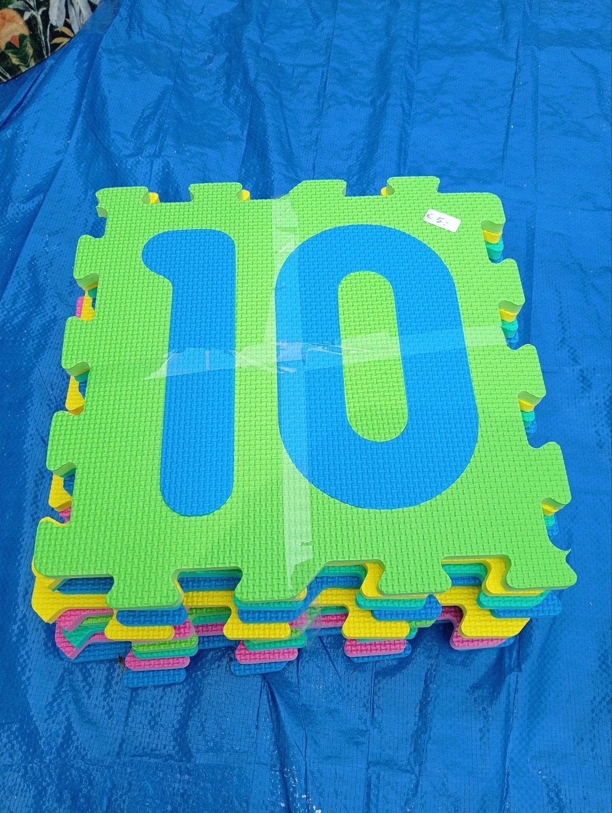 Vloertegels voor kinderen - cijfers en kleuren, Ophalen of Verzenden, Zo goed als nieuw, Speelkleed