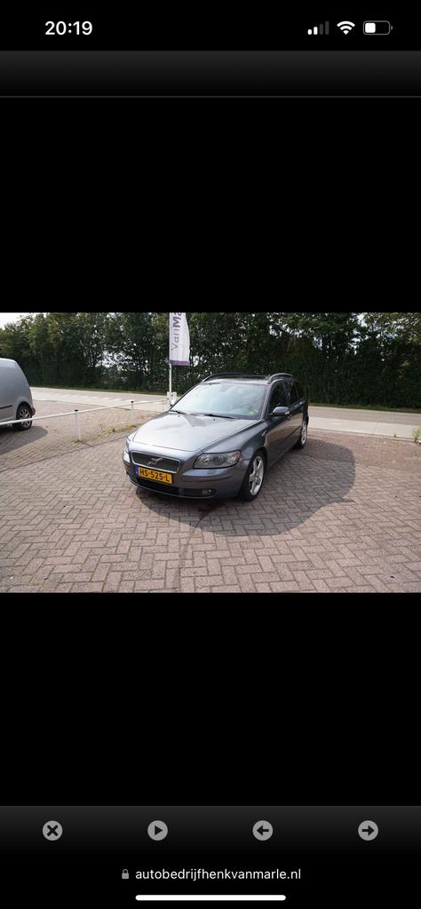 Volvo V50 2.4 140PK Geartronic 2006 Grijs, Euro 5, Stof, Zwart, 700 kg