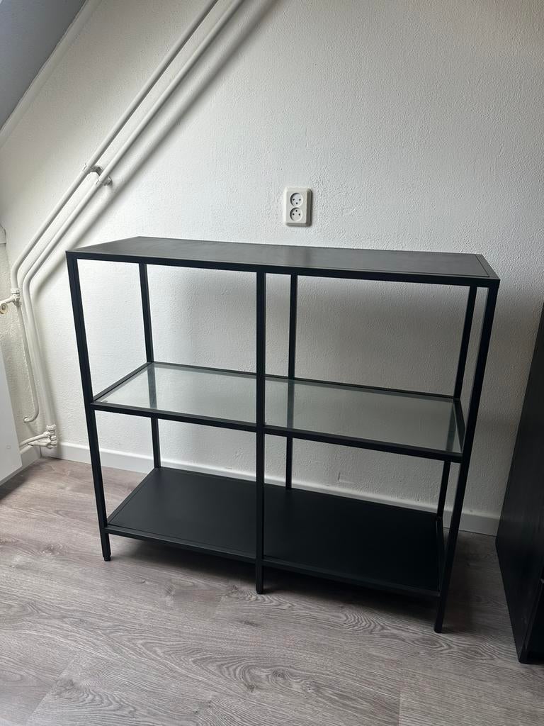 Stellingkast met glas, Huis en Inrichting, Kasten | Stellingkasten, Ophalen, Gebruikt