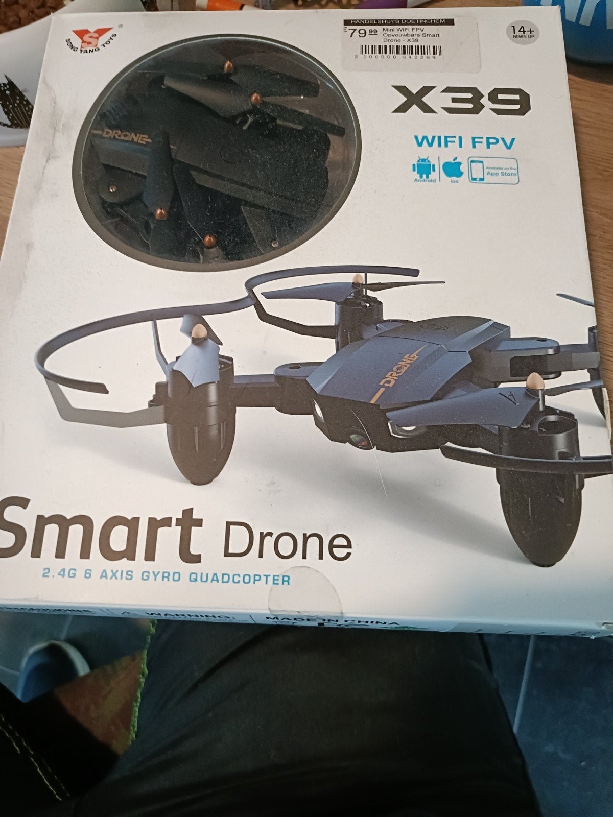 Smart Drone X39 met WiFi FPV en 6-assige gyro, Audio, Tv en Foto, Drones, Basiskwaliteit, Overige merken, Nieuw, Minder dan 100 meter