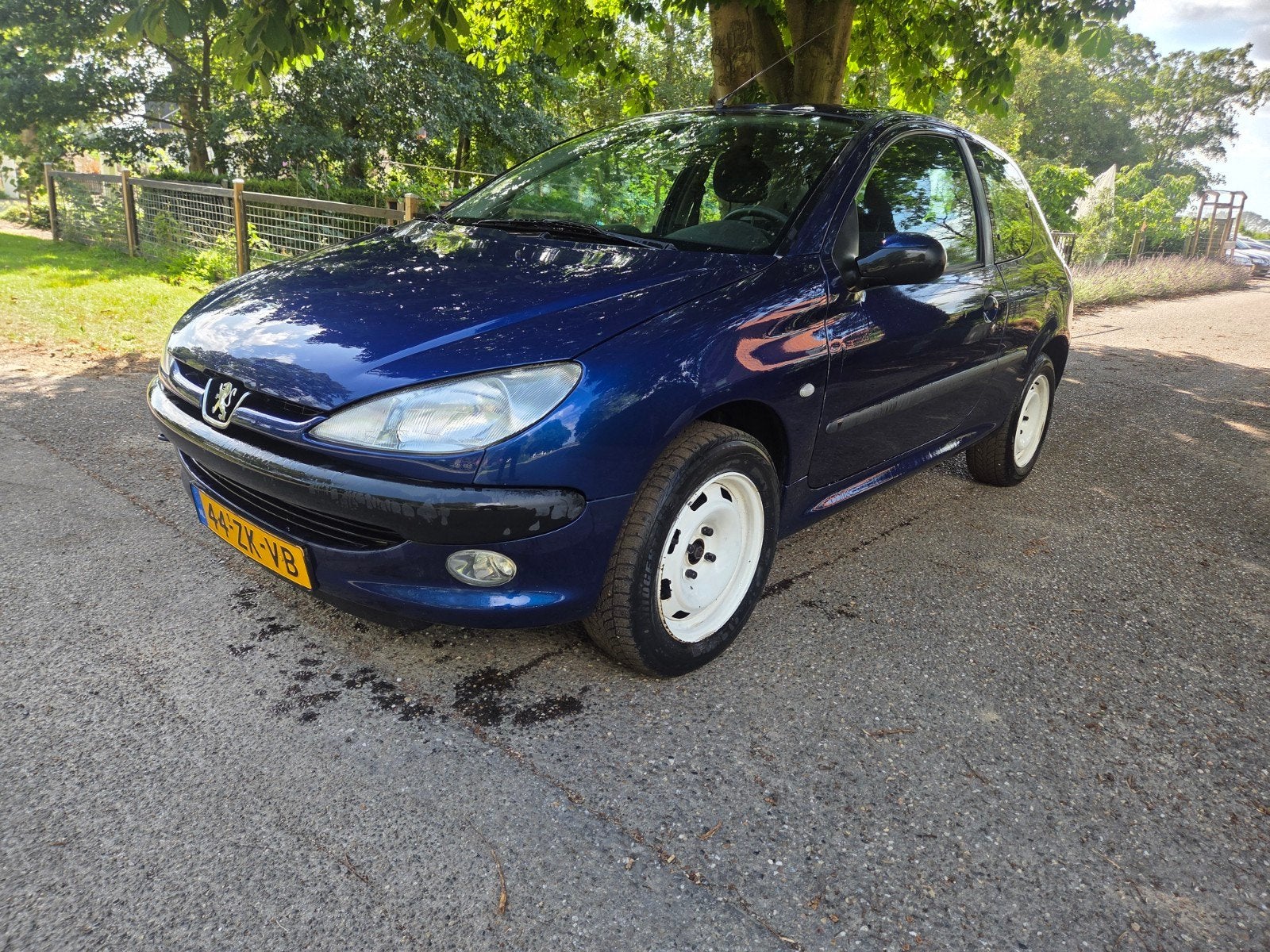 Peugeot 206 1.4 X-line 3D 2003 Blauw, Auto's, Peugeot, Voorwielaandrijving, Stof, 31 €/maand, 4 cilinders