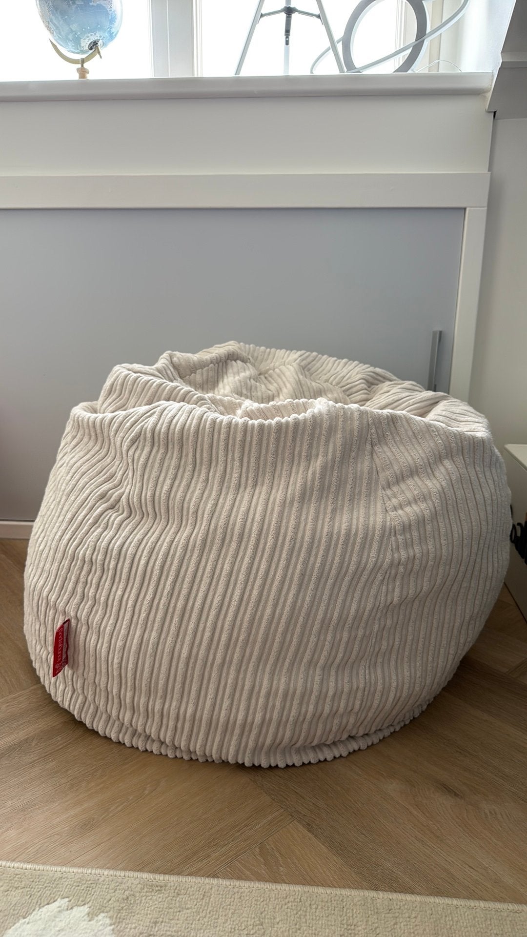 Loungepug zitzak beige, Ophalen, Zo goed als nieuw, Beige