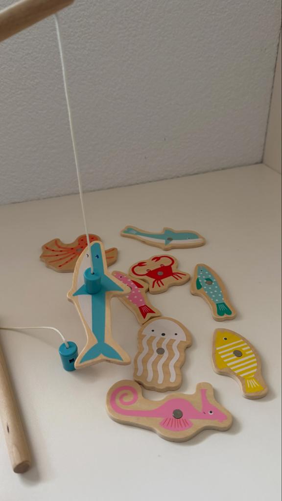 Houten magnetisch visspel van HEMA, Ophalen of Verzenden, Zo goed als nieuw, Overige typen