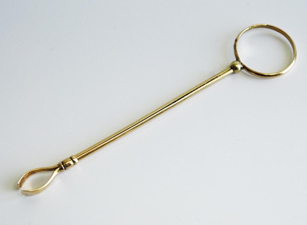 14 krt gouden rokophouder, 19e eeuws, Ophalen of Verzenden, Goud, Overige typen