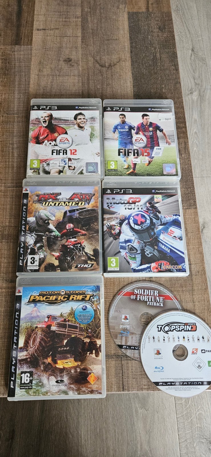 PS3 Games Bundel: FIFA, MX vs ATV, MotoGP, MotorStorm, Spelcomputers en Games, 1 speler, Ophalen of Verzenden, Sport, Vanaf 3 jaar
