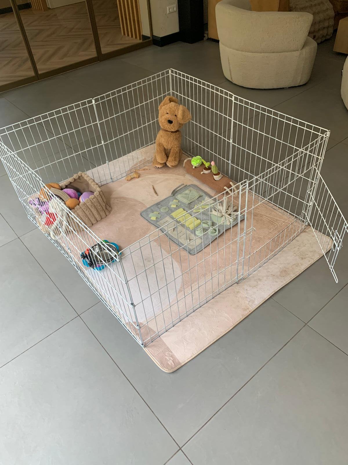 Hondenren / puppyren wit, Ophalen