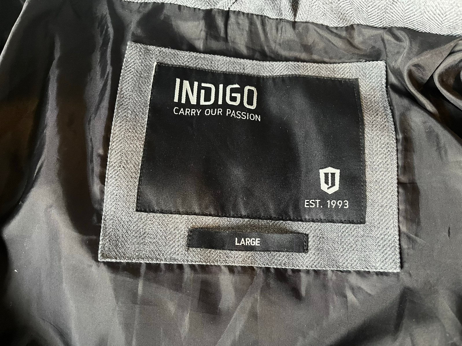 Heren Winterjas van Indigo Jeanscode, Ophalen of Verzenden, Zo goed als nieuw, Maat 52/54 (L), Grijs