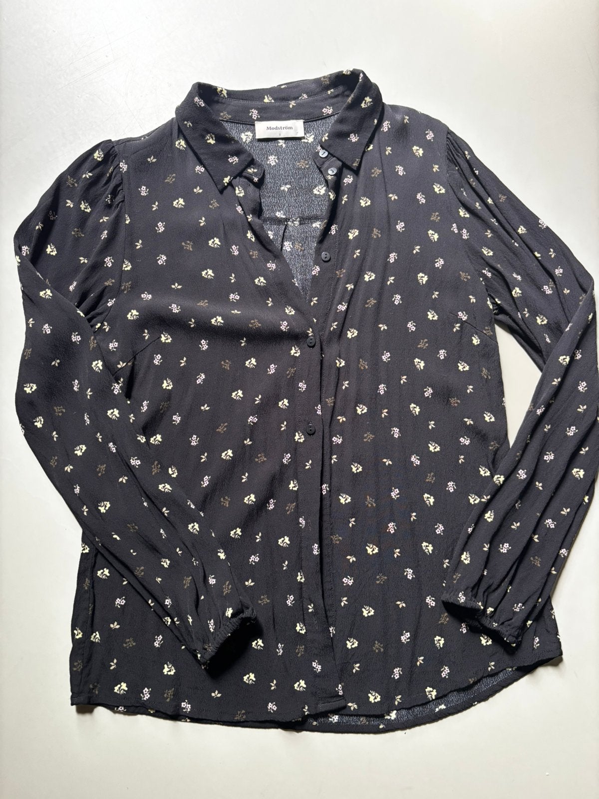 Blouse Modström S, Ophalen of Verzenden, Zo goed als nieuw, Maat 36 (S), Zwart